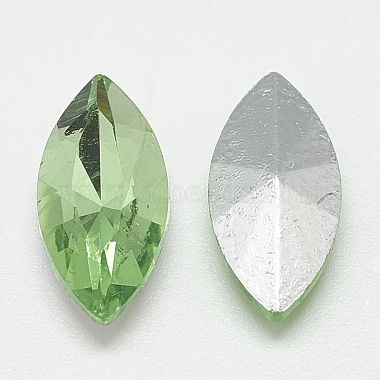 Pointed Back Glass Rhinestone Cabochons(RGLA-T083-6x12mm-19)-2