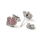 Rhinestone Butterfly Stud Earrings with 316 Surgical Stainless Steel Pins(EJEW-A081-14P)-3