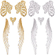 2 Sets 2 Colors Lace Embroidery Costume Accessories(DIY-BC0009-38)-1
