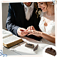 1Pc Black Walnut Wood Ring Storage Boxes with Magnetic Lid(OBOX-PH0001-06)-5