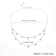 Rhodium Plated 925 Sterling Silver Micro Pave Clear Cubic Zirconia Double Layer Necklaces(MG0607)-4