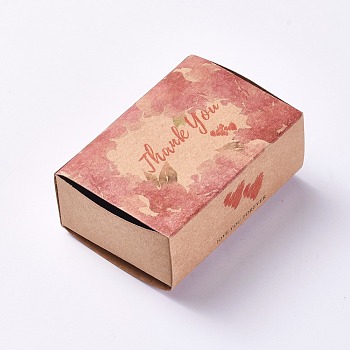 Creative Portable Foldable Paper Drawer Box, Jewelry Candy Wedding Party Gift Packaging Boxes, Rectangle, Flower Pattern, Colorful, Box: 8.4x6x3cm