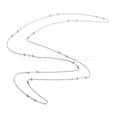 304 Stainless Steel Beaded Necklaces(NJEW-H210-K-P)-2