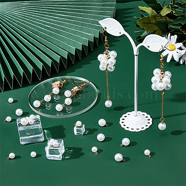 nbeads 200pcs 2 pendentifs en plastique ABS style perles d'imitation(KY-NB0001-44)-5