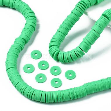 Flat Round Eco-Friendly Handmade Polymer Clay Beads(CLAY-R067-10mm-06)-6