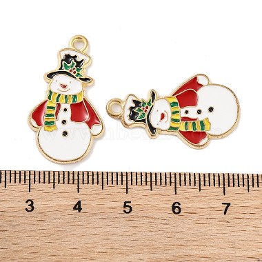 Christmas Theme Rack Plating Alloy Pendants(X-FIND-M020-04G-07)-3