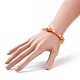 Colonne avec mauvais œil au chalumeau et bracelet extensible en perles de verre pour femme(BJEW-JB08634-03)-3