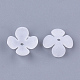 4-Petal Transparent Acrylic Bead Caps(X-FACR-T001-14)-2