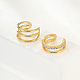 Real 18K Gold Plated Brass Cuff Earrings(GM4836-3)-1