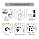50 Uds. 50 estilos de pegatinas para mascotas con tema de flores(STIC-P003-04)-4