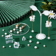 nbeads 200pcs 2 pendentifs en plastique ABS style perles d'imitation(KY-NB0001-44)-5