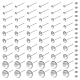 250Pcs 5 Size 304 Stainless Steel Post Stud Earring Findings(STAS-DC0014-85)-1