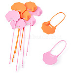 50Pcs Plastic Hang Tag Fasteners, Blank Label Tags, Lucky Lock Shape, Mixed Color, 16.8x4.5x0.7cm(FIND-TA0010-37)