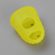 Silicone Guitar Finger Protector, Musical Instrument Accessories, Yellow, 27.5x21.5x13mm(SIL-WH0003-07B-05)
