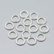 925 Sterling Silver Linking Rings, Silver, 10x2mm, 6mm Inner Diameter(STER-T002-292S)