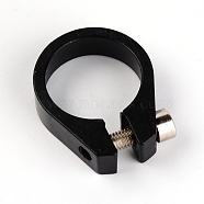 Aluminum Alloy Mountain Bike Hose Clamps, for Mountain Bike Accessories, Black, 47x38x12mm, Hole: 32mm(FIND-WH0076-25)