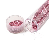 Plastic Glitter Powder Fillers, UV Resin Filler, Epoxy Resin Mold Filling Material, for DIY Resin Craft Making, Flamingo, 75.5x12mm(AJEW-H144-01D)