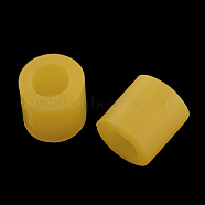 PE DIY Melty Beads Fuse Beads Refills, Tube, Goldenrod, 3~3.3x2.5~2.6mm(X-DIY-R013-2.5mm-A08)