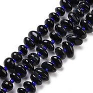 Natural BlueTiger Eye Beads Strands, Chip, Dyed & Heated, 5~18x3~9x2~5mm, Hole: 1mm, about 67~69pcs/strand, 15.55''(39.5~40cm)(G-D480-A02-01)