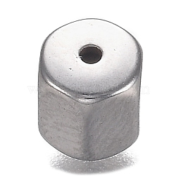 Tarnish Resistant 304 Stainless Steel Beads, Column, Faceted, Stainless Steel Color, 5x5mm, Hole: 1mm(STAS-I166-23P)