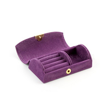 Purple Arch Velvet Jewelry Set Box