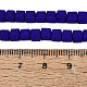 brins de perles de verre d&eacute;polies opaques(GLAA-N072-01A-B10)-4
