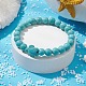 bracelet extensible en perles de tortue turquoise synthétique(BJEW-JB09699-03)-2