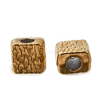 304 Stainless Steel Beads, Rectangle, Ion Plating(IP), Long-Lasting Plated, Real 18K Gold Plated, 4.5x5x3mm, Hole: 1.6mm(STAS-L315-053G)