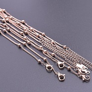 1.5mm Unisex 304 Stainless Steel Satellite Chains Necklaces(GC8699-3)