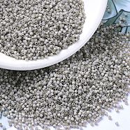 MIYUKI Delica Beads, Cylinder, Japanese Seed Beads, 11/0, (DB1456) Silver Lined Light Taupe Opal, 1.3x1.6mm, Hole: 0.8mm, about 2000pcs/10g(X-SEED-J020-DB1456)