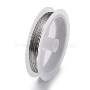10 Rolls 304 Stainless Steel Wire, Round, for Wire Wrapping Jewelry Making, Stainless Steel Color, 24 Gauge(0.5mm), about 65.62 Feet(20m)/roll(TWIR-H001-01D-P)