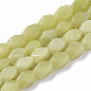 Natural Peridot Beads Strands, Faceted, Rectangle, 11~12x7~8x7~8mm, Hole: 1mm, about 32~33pcs/Strand, 15.35~15.74 inch(39~40cm)(G-S364-035)