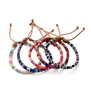 Ethnic Cord Anklet for Girl Women, Adjustable Cloth Rope Anklet, Mixed Color, Inner Diameter: 2.95~3.74 inch(75~95mm)(AJEW-AN00449)