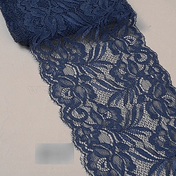 Lace Trim, Polyester Ribbon for Jewelry Making, Prussian Blue, 5-7/8 inch(150mm)(OCOR-WH0060-17E-20)