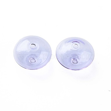 Transparent Handmade Blown Glass Globe Beads(GLAA-T012-52B)-2
