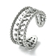 304 Stainless Steel Open Cuff Ring(RJEW-L110-045P)-1