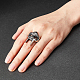 Titanium Steel Gothic Mask Finger Ring for Men Women(RJEW-WH0001-12A)-5