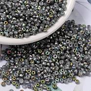 MIYUKI Round Rocailles Beads, Japanese Seed Beads, (RR4557) Vitrail Matte, 8/0, 3mm, Hole: 1mm, about 422~455pcs/bottle, 10g/bottle(SEED-JP0009-RR4557)