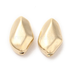 Rack Plating Brass Beads, Cadmium Free & Lead Free, Nuggets, Real 24K Gold Plated, 10.5x7x4.5mm, Hole: 1.2mm(KK-M250-13G)