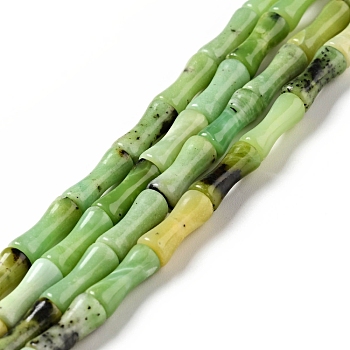 Natural Chrysoprase Beads Strands, Column, 5~5.5x13mm, Hole: 1mm, about 31pcs/strand, 15.94~16.02''(40.5~40.7cm)