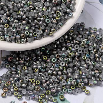 MIYUKI Round Rocailles Beads, Japanese Seed Beads, (RR4557) Vitrail Matte, 8/0, 3mm, Hole: 1mm, about 422~455pcs/bottle, 10g/bottle