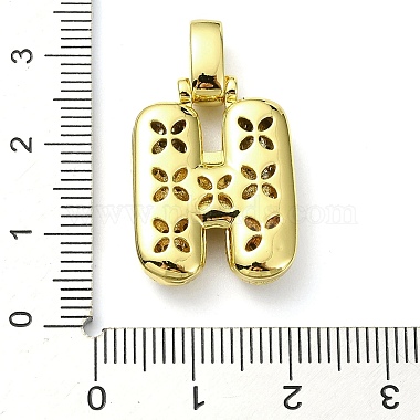 Brass Micro Pave Clear Cubic Zirconia Pendants(KK-M279-01G-H)-3