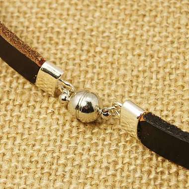 Bracelets de corde de cuir de vachette double enveloppe(BJEW-PJB024-M)-3