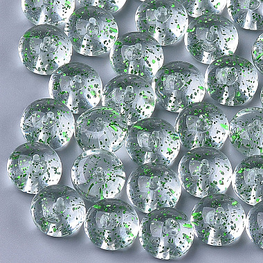 12mm Green Rondelle Acrylic Beads