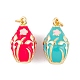 Brass Enamel Pendants(KK-E112-07G)-2