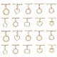 10Pcs 10 Styles Rack Plating Brass Toggle Clasps(KK-CJ0002-04)-1