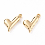 PVD Vacuum Plating 304 Stainless Steel Pendants, Long-Lasting Plated, Heart, Golden, 18x16x4mm, Hole: 1.2mm(STAS-B024-34G)