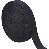 Polyester Hat Sweatbands, Hat Liner Tape, Sewing Craft Accessories, Black, 30x0.5mm, about 19.7~20m/bag(FIND-BC0003-67A)