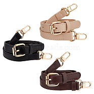 Elite 3Pcs 3 Colors Imitation Leather Adjustable Bag Straps, with Alloy Swivel Clasp, Mixed Color, 93.5~123cm, 1pc/color(FIND-PH0017-56A)