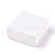 Cardboard Box, Square, White, 7.5x7.5x3.5cm(CBOX-G017-05)